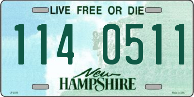 NH license plate 1140511