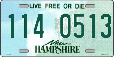 NH license plate 1140513