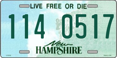 NH license plate 1140517