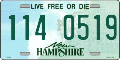 NH license plate 1140519