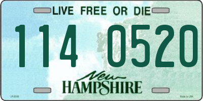 NH license plate 1140520