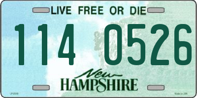 NH license plate 1140526