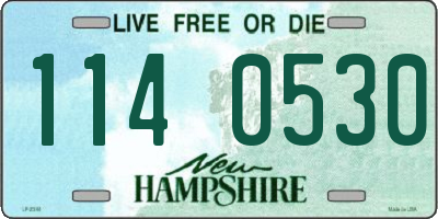 NH license plate 1140530