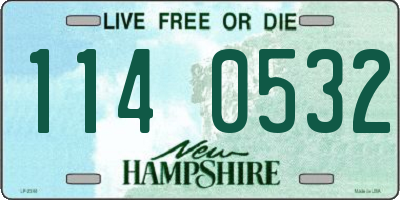 NH license plate 1140532