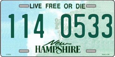 NH license plate 1140533