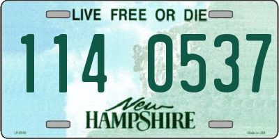 NH license plate 1140537