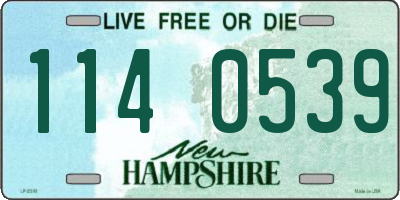 NH license plate 1140539