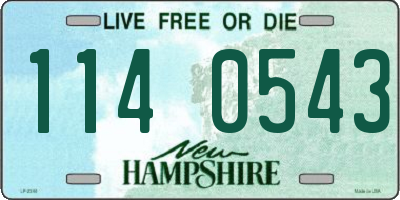 NH license plate 1140543