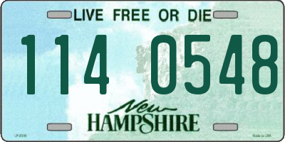 NH license plate 1140548