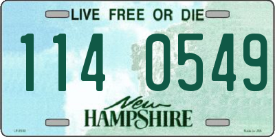 NH license plate 1140549