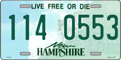NH license plate 1140553