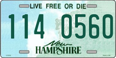 NH license plate 1140560