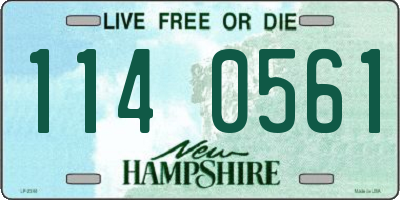 NH license plate 1140561