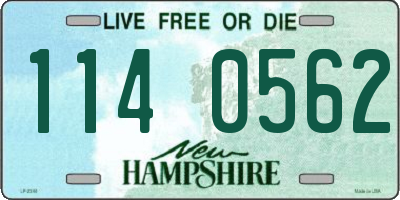 NH license plate 1140562