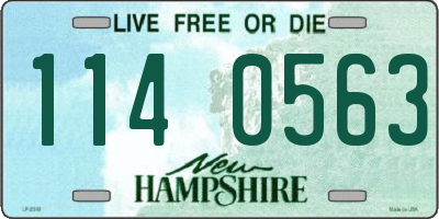 NH license plate 1140563