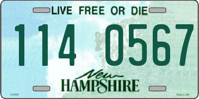 NH license plate 1140567