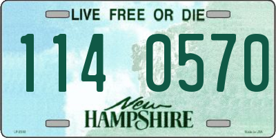 NH license plate 1140570