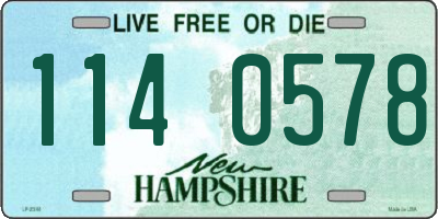 NH license plate 1140578