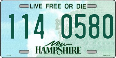 NH license plate 1140580