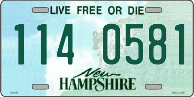 NH license plate 1140581