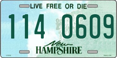 NH license plate 1140609