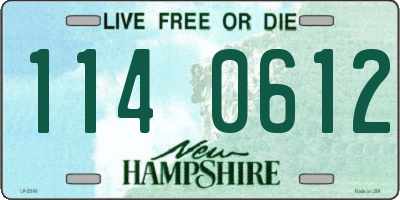 NH license plate 1140612