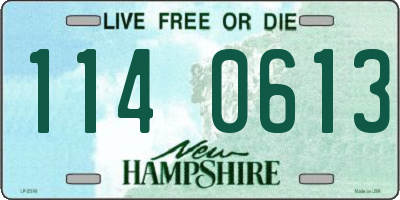 NH license plate 1140613