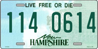 NH license plate 1140614