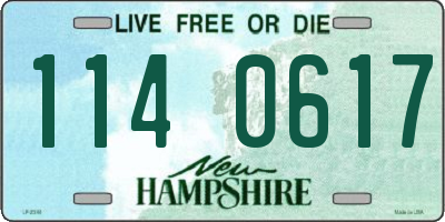 NH license plate 1140617