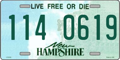 NH license plate 1140619