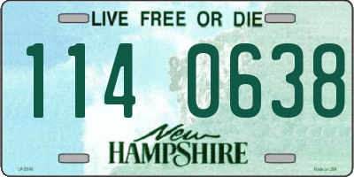 NH license plate 1140638