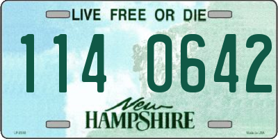NH license plate 1140642