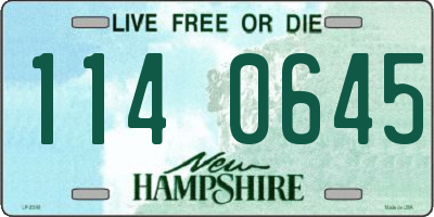 NH license plate 1140645