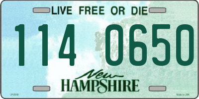 NH license plate 1140650