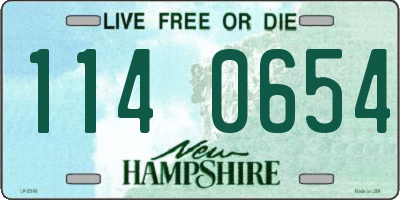 NH license plate 1140654