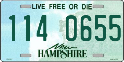 NH license plate 1140655