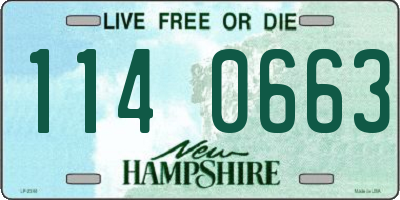 NH license plate 1140663
