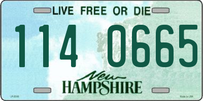 NH license plate 1140665