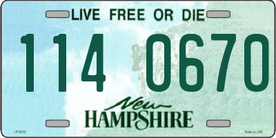 NH license plate 1140670