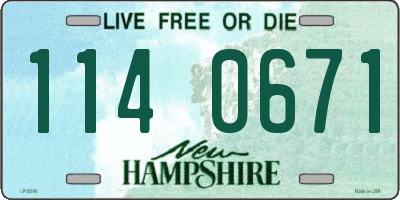 NH license plate 1140671
