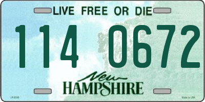 NH license plate 1140672