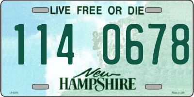 NH license plate 1140678
