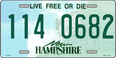 NH license plate 1140682