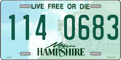 NH license plate 1140683