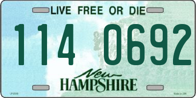 NH license plate 1140692