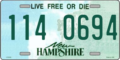 NH license plate 1140694