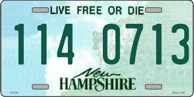 NH license plate 1140713