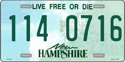 NH license plate 1140716