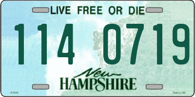 NH license plate 1140719