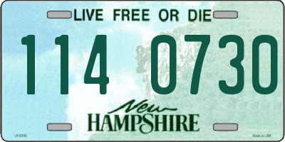 NH license plate 1140730